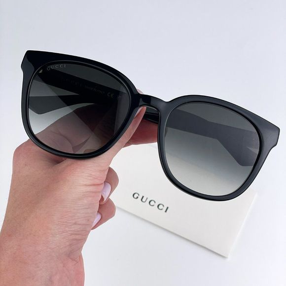 Gucci GG1122SA 001 BRAND NEW Sunglasses Black Grey Gradient Women main image 9
